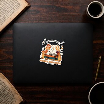 Books and Boos Halloween Sticker photo 2