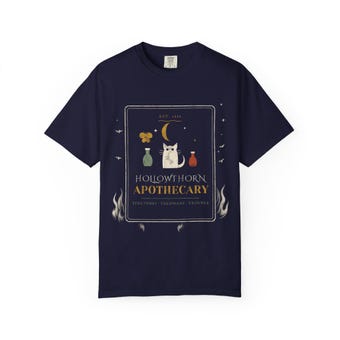 Hollowthorn Apothecary Cat Witch Tee photo 5