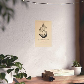 Quartz Crystal Cluster Print photo 6