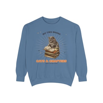 Cats and Chapters Sweatshirt photo 4