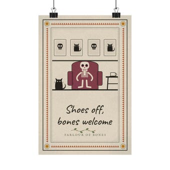 Parlour of Bones Skeleton Print photo 2
