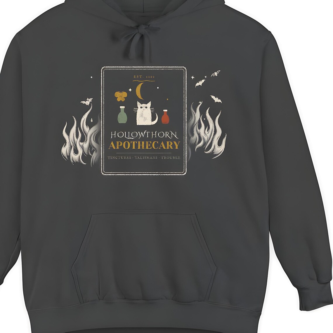 Hollowthorn Apothecary Hoodie — Comfort Colors hoodie by WedgeAtelier