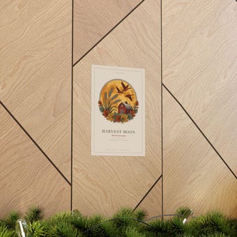 Harvest Moon Barn Print photo 6