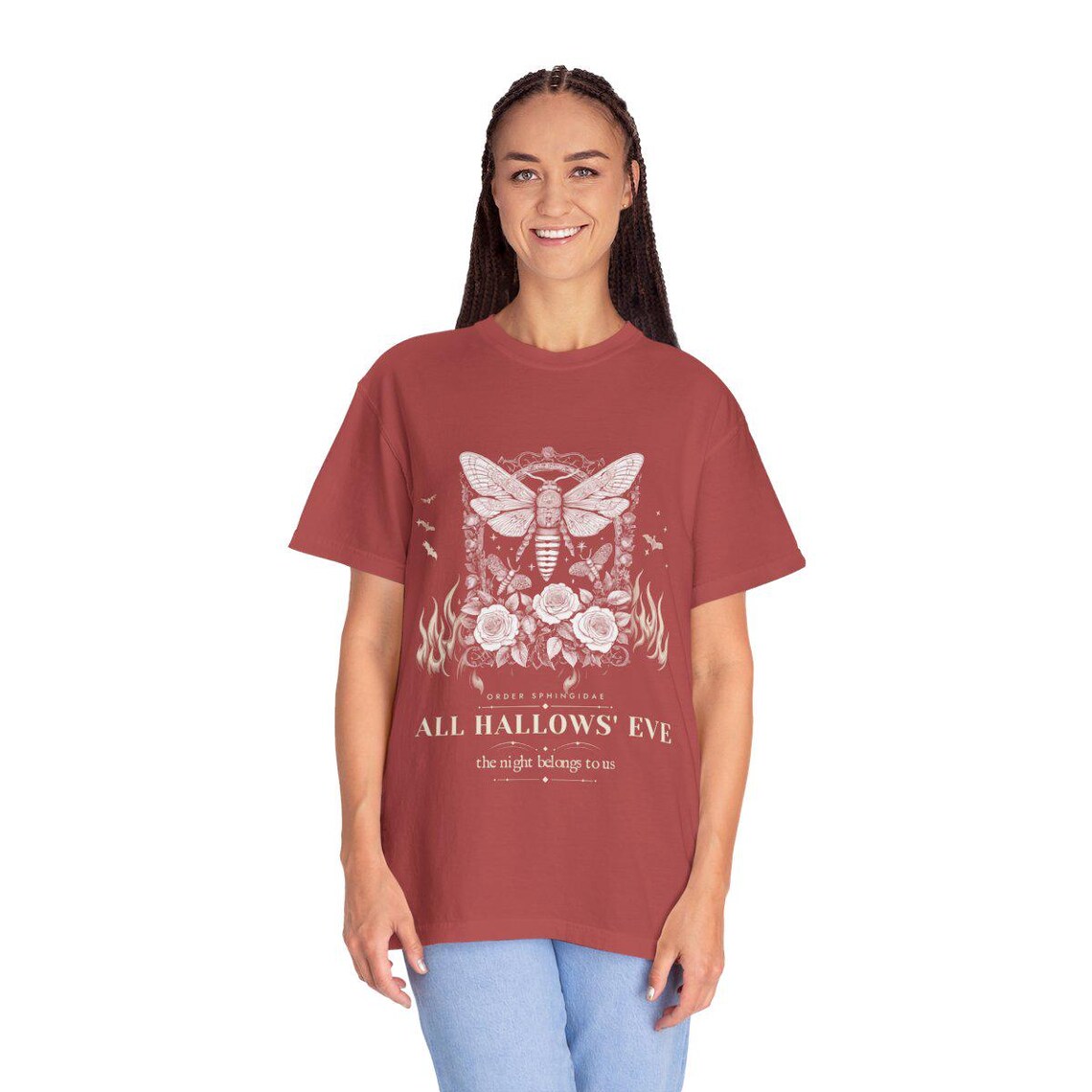 Gothic Moth Halloween Tee by WedgeAtelier
