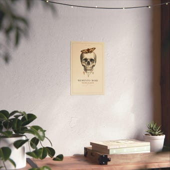 Memento Mori Skull Print photo 6