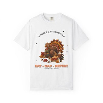 Eat Nap Repeat Thanksgiving Shirt photo 2