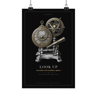 Dark Academia Astronomy Print photo 2