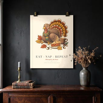 Eat Nap Repeat Turkey Print photo 4