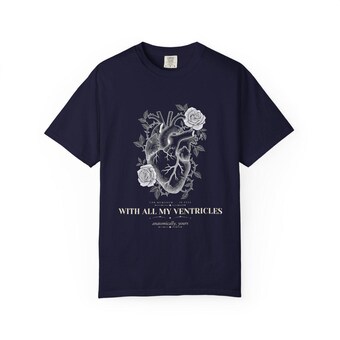 Anatomical Heart Comfort Colors Shirt photo 6