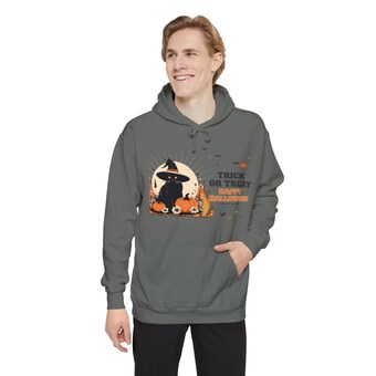 Witch Cat Halloween Hoodie photo 5
