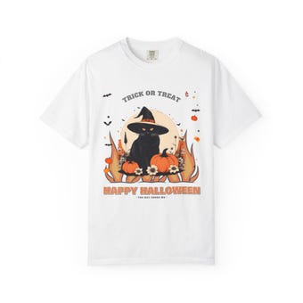 Witch Cat Halloween Shirt photo 2