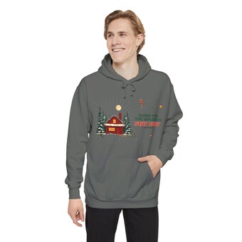 Stay Cozy Cabin Christmas Hoodie photo 5