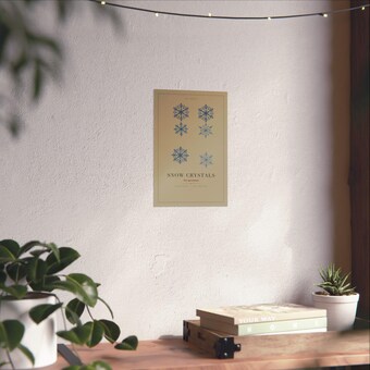 Snow Crystal Study Print photo 6