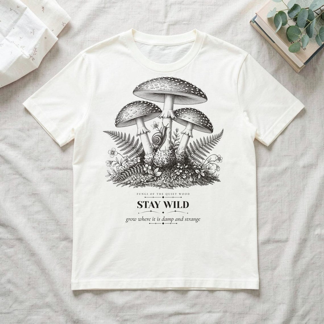 Cottagecore Mushroom Shirt by WedgeAtelier