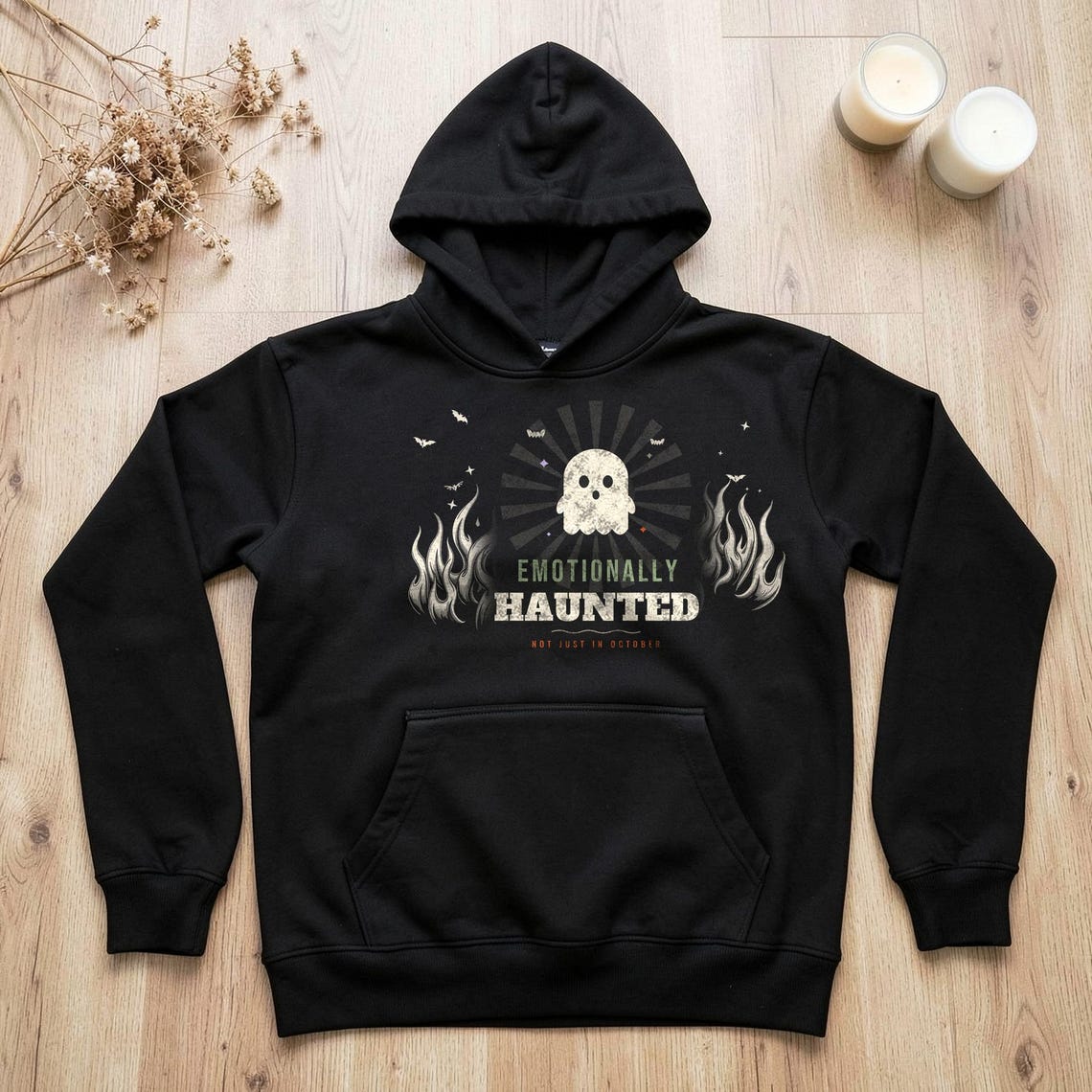 Emotionally Haunted Ghost Hoodie by WedgeAtelier