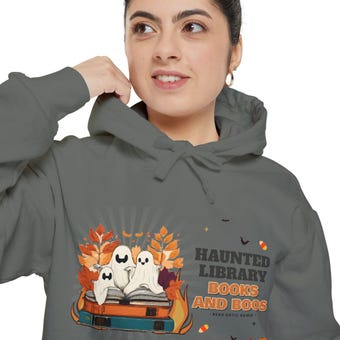 Books and Boos Comfort Colors Hoodie photo 5