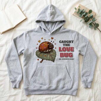 Love Bug Ladybug Hoodie photo 2