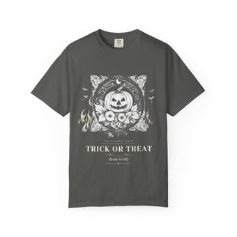 Gothic Jack O Lantern Trick or Treat T-Shirt photo 3