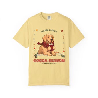 Cocoa Season Dog Mom Christmas Tee photo 5