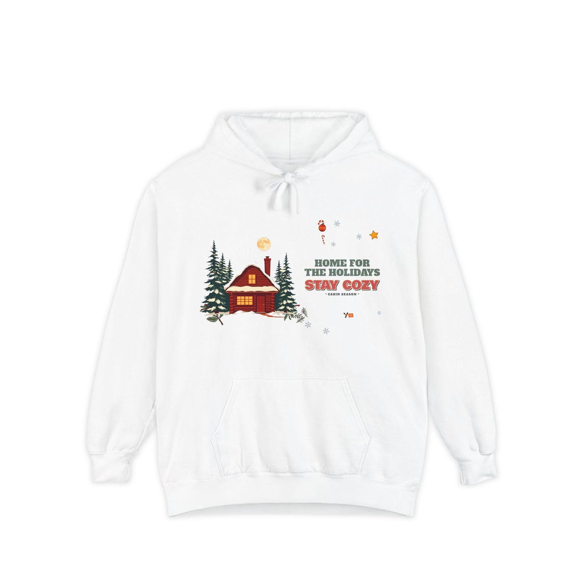 Stay Cozy Cabin Christmas Hoodie by WedgeAtelier