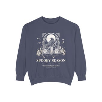 Gothic Raven Moon Sweatshirt photo 4