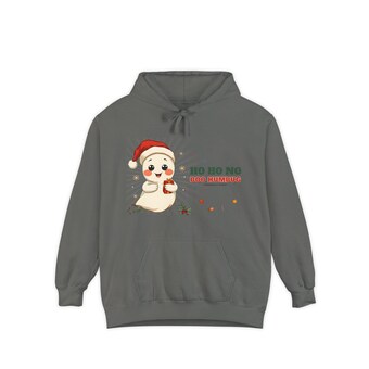 Boo Humbug Ghost Santa Hat Hoodie photo 3