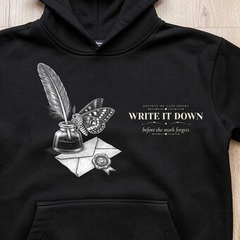 Dark Academia Writer Hoodie photo 3