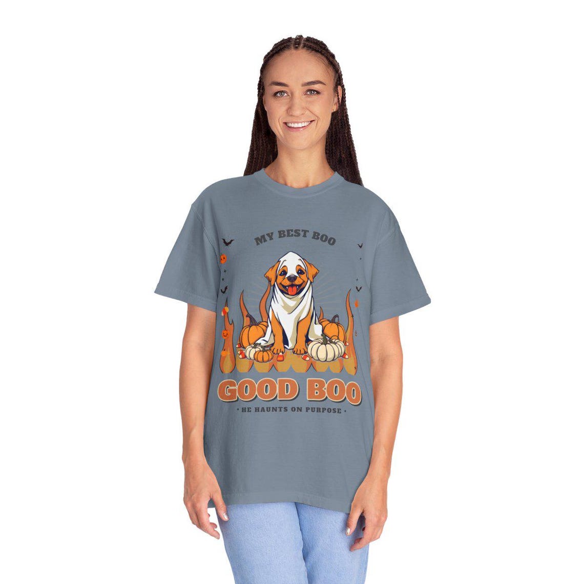 Dog Ghost Costume Halloween Shirt by WedgeAtelier