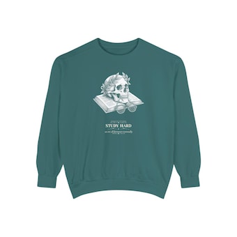 Dark Academia Skull Sweatshirt photo 4