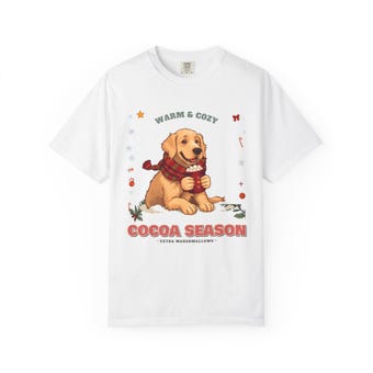 Cocoa Season Dog Mom Christmas Tee photo 2
