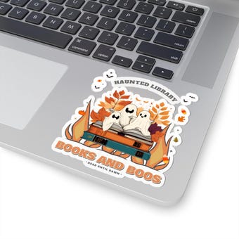 Books and Boos Halloween Sticker photo 5