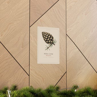 Vintage Pine Cone Specimen Plate Print photo 5