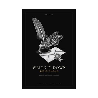 Dark Academia Writer Print photo 3