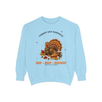Eat Nap Repeat Thanksgiving Sweatshirt photo 5