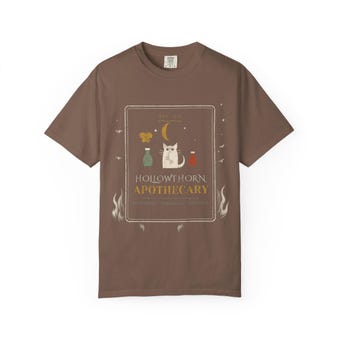 Hollowthorn Apothecary Cat Witch Tee photo 2