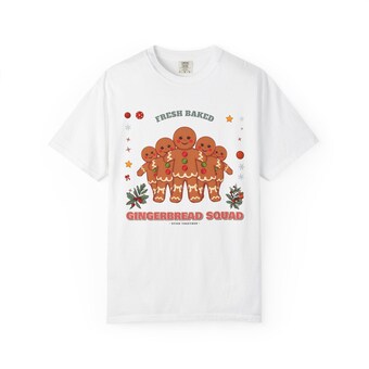 Gingerbread Squad Christmas T-Shirt photo 2