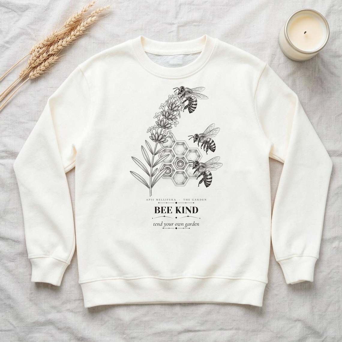 Lavender Beekeeper Sweatshirt by WedgeAtelier