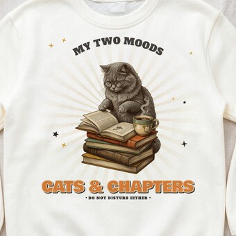 Cats & Chapters Sweatshirt photo 3
