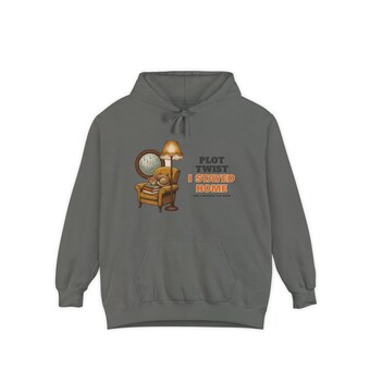 Plot Twist I Stayed Home Hoodie photo 3
