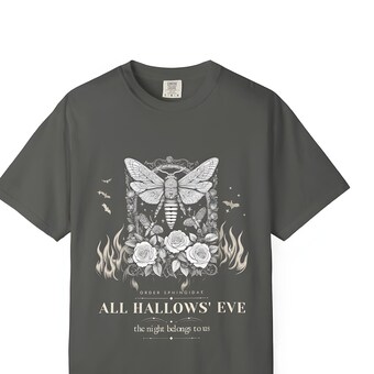 Gothic Moth Halloween Tee photo 2