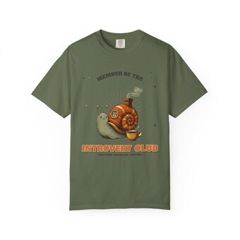 Introvert Club Snail Shirt photo 6