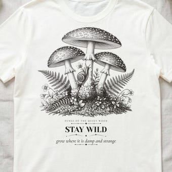 Cottagecore Mushroom Shirt photo 3