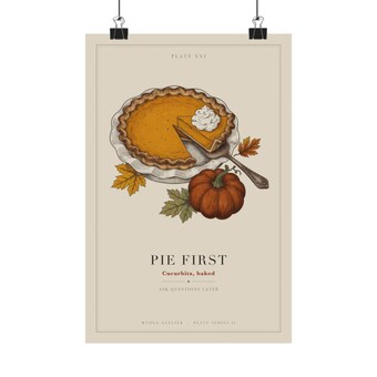 Pie First Thanksgiving Print photo 2