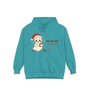 Boo Humbug Ghost Santa Hat Hoodie photo 4