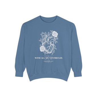 Anatomical Heart Comfort Colors Sweatshirt photo 5