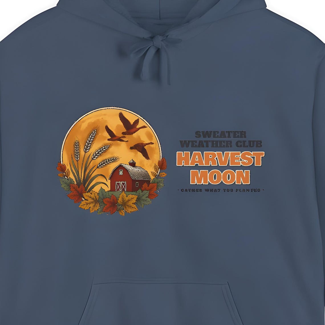 Harvest Moon Fall Hoodie — Comfort Colors hoodie by WedgeAtelier