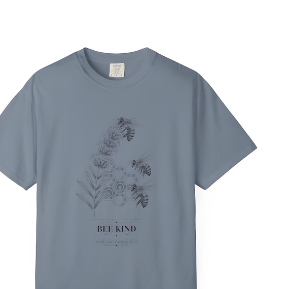 Honey Bee Lavender Shirt — Comfort Colors tee by WedgeAtelier