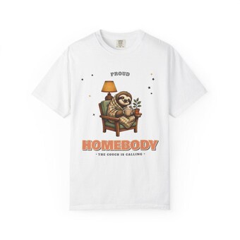 Sloth Homebody Retro Tee photo 2
