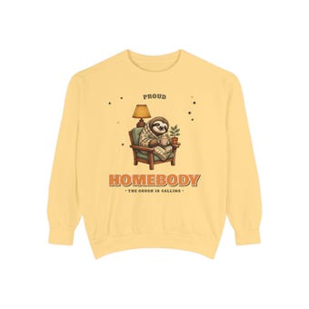 Homebody Sloth Sweatshirt photo 3