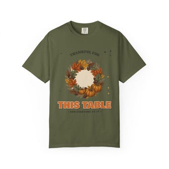 Thankful For This Table Wreath Tee photo 4